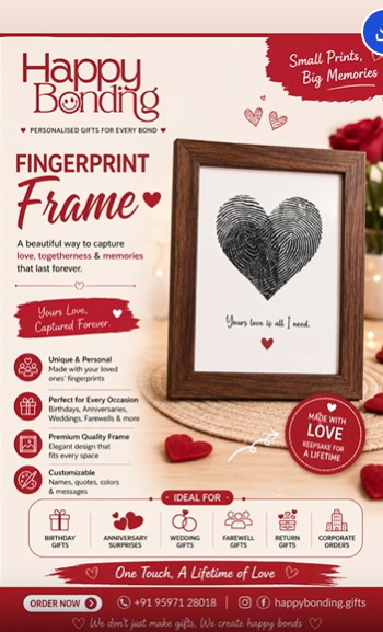 Fingerprint love frame